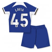 Chelsea Romeo Lavia #45 Domaci Dres za djecu 2023-24 Kratak Rukav (+ Kratke hlače)